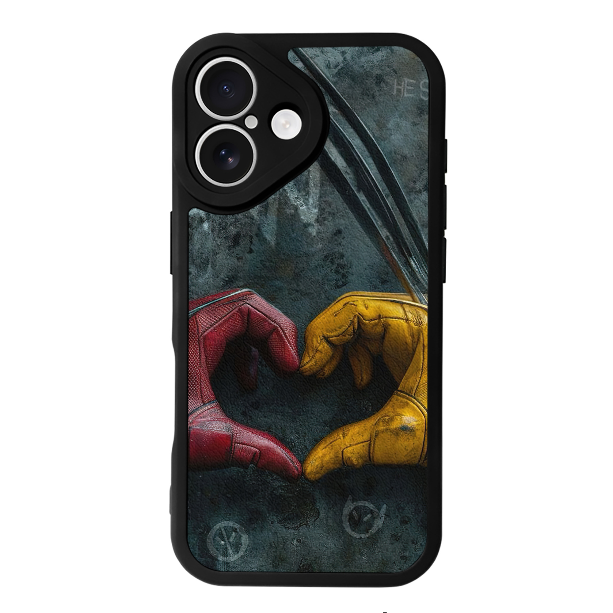 （画像用） Deadpool デッドプール 【iPhone 16シリーズ対応】シリコンスマホケース（レザー調） 材質：シリコン
